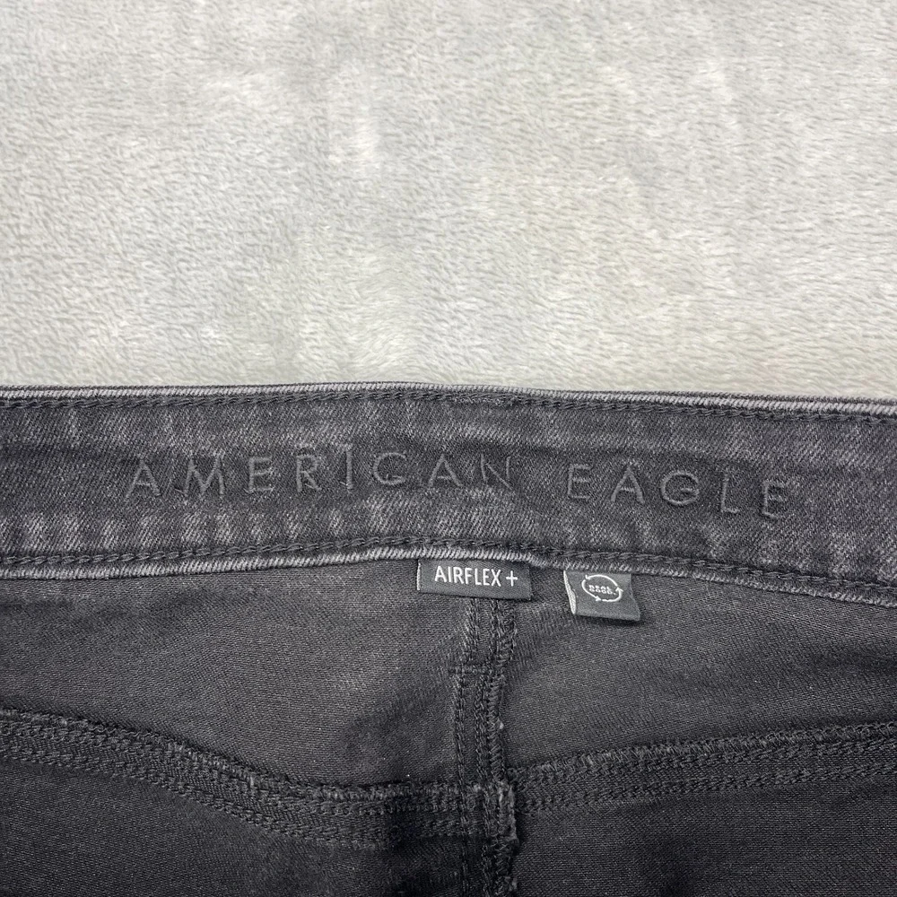American Eagle Jeans Mens 34x32 Black Denim‎ Athletic Fit Airflex+ Skinny Leg